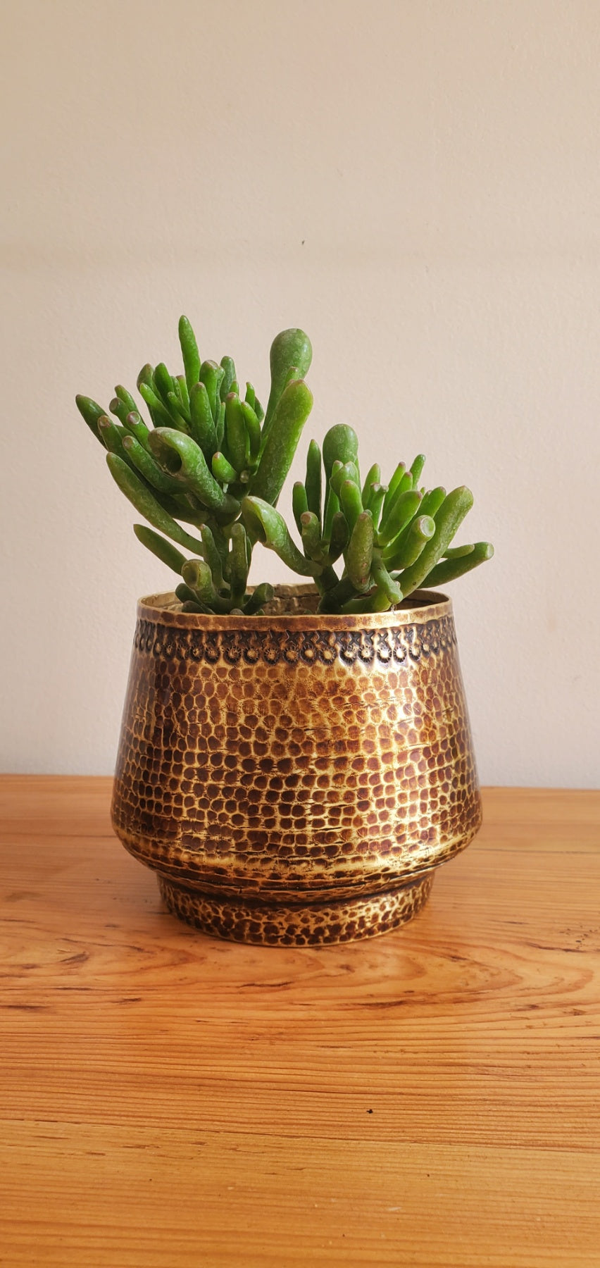 Brass handmade vase