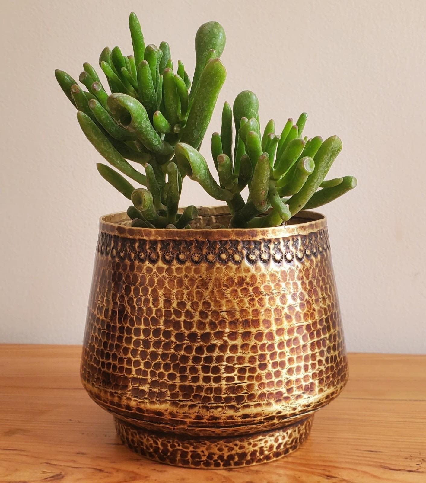 Brass handmade vase